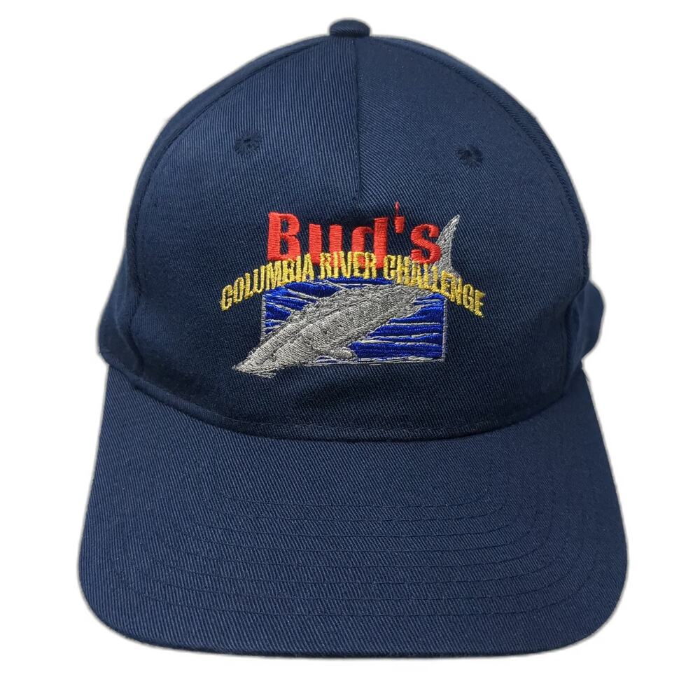 Head To Toe 5 Panel Blue Hat One Size Fishing Tournament Sturgeon Strapback